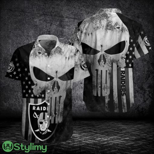 Las Vegas Raiders Button Shirt Limited Hawaiian Shirt Product Photo 1