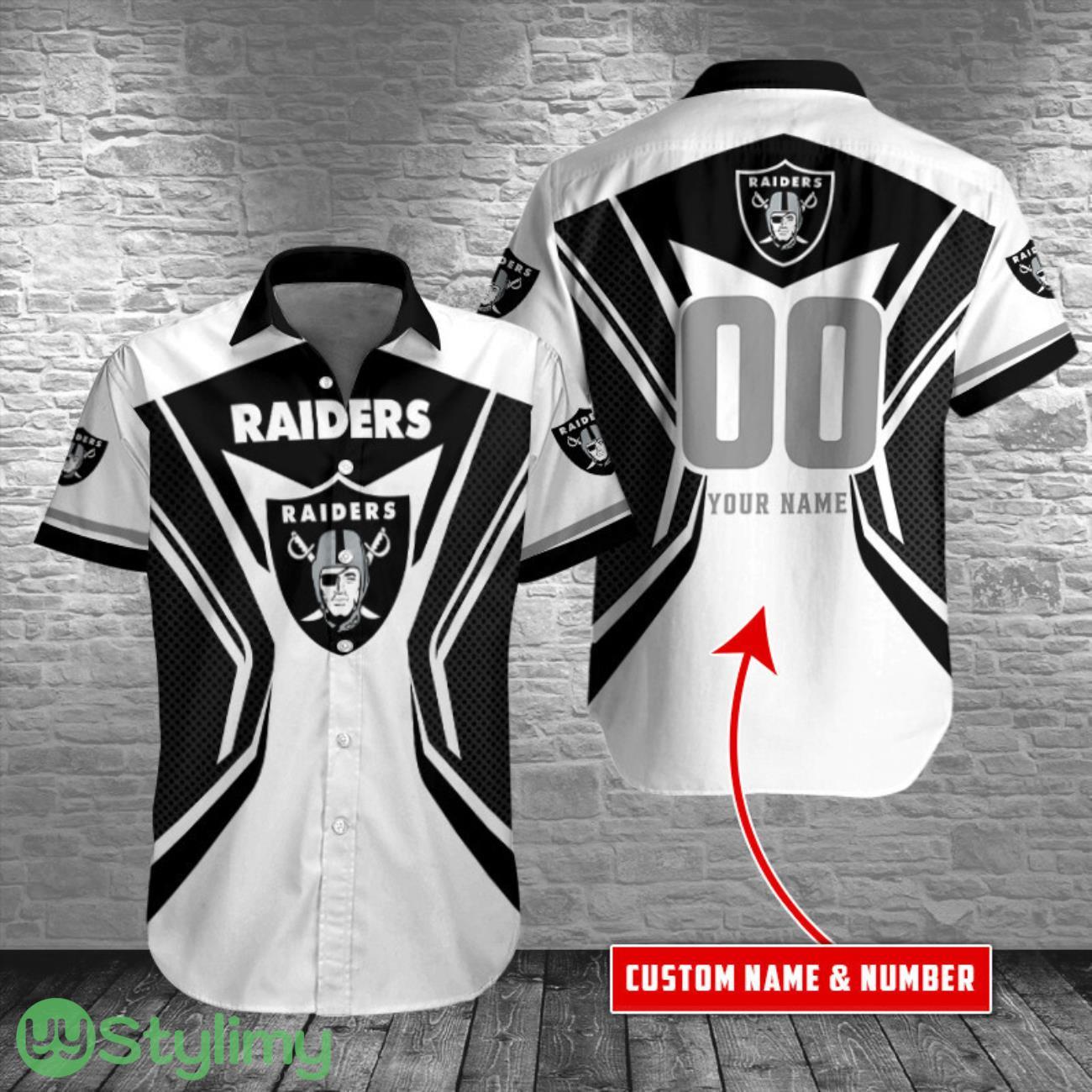 Las Vegas Raiders Personalized Button Shirt 3D Printing Team Hawaiian Shirt 2 Las Vegas Raiders Personalized Button Shirt 3D Printing Team Hawaiian Shirt Product Photo 1