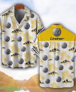 Lindner Yellow Coconut Pattern Combo 3D Hawaiian Shirt And Shorts Product Photo 1