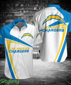 Los Angeles Chargers Button Shirt 3D Printing Team Hawaiian Shirt Product Photo 1