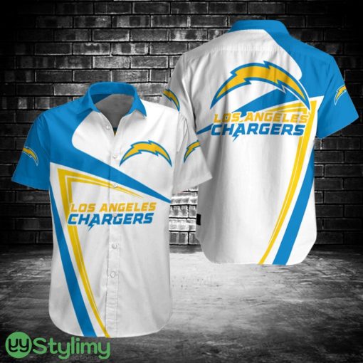 Los Angeles Chargers Button Shirt 3D Printing Team Hawaiian Shirt Product Photo 1