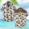 Lotus Brown Coconut Tree Pattern 3D Hawaiian Shirt And Shorts 3 Lotus Brown Coconut Tree Pattern 3D Hawaiian Shirt And Shorts Product Photo 2