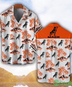 Mack Orange Coconut Pattern Combo 3D Hawaiian Shirt And Shorts Product Photo 1