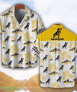 Mack Yellow Coconut Pattern Combo 3D Hawaiian Shirt And Shorts Product Photo 1