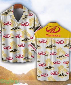 Mahindra Yellow Coconut Pattern Combo 3D Hawaiian Shirt And Shorts Product Photo 1