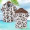 Maserati Brown Coconut Tree Pattern 3D Hawaiian Shirt And Shorts Product Photo 2