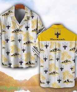 Maserati Yellow Coconut Pattern Combo 3D Hawaiian Shirt And Shorts Product Photo 1