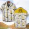 Maybach Yellow Coconut Pattern Combo 3D Hawaiian Shirt And Shorts Product Photo 2