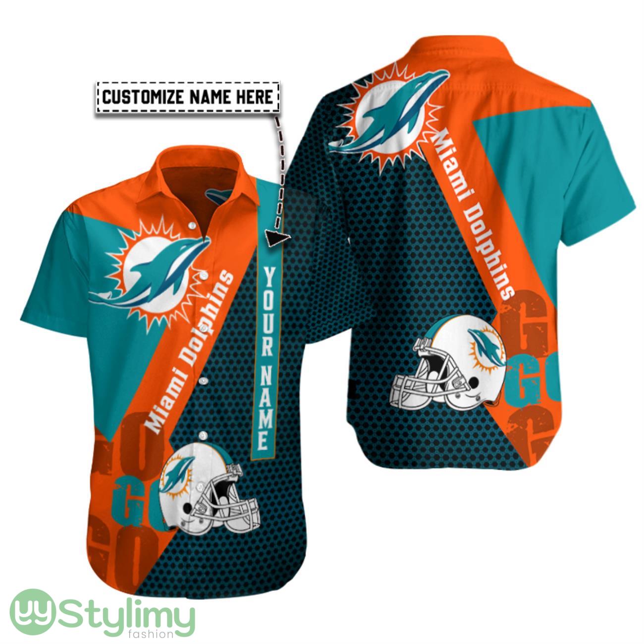 Miami Dolphins Personalized Hawaiian Shirt Sport Logo Printed Shirt 2 Miami Dolphins Personalized Hawaiian Shirt Sport Logo Printed Shirt Product Photo 1