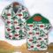 Moto Guzzi Green Coconut Pattern Combo 3D Hawaiian Shirt And Shorts Product Photo 2