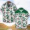 Moto Morini Green Coconut Pattern Combo 3D Hawaiian Shirt And Shorts Product Photo 2