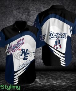New England Patriots Button Shirt 3D Printing Team Hawaiian Shirt Product Photo 1