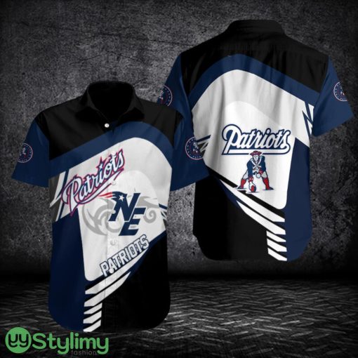 New England Patriots Button Shirt 3D Printing Team Hawaiian Shirt Product Photo 1