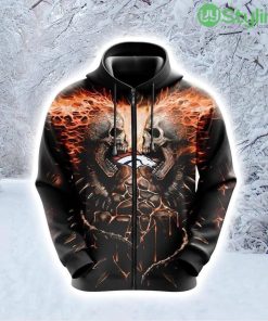 NFL Detroit Lions Skull Up For Victory Hoodie 3D All Over Print Product Photo 1