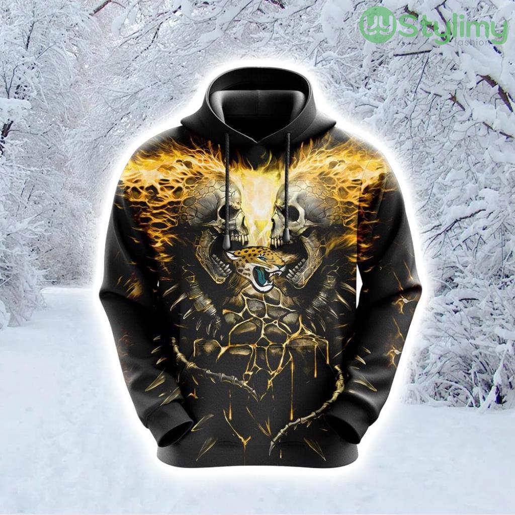 NFL Jacksonville Jaguars Skull Unleash Your Fandom Hoodie 3D All Over Print 6 NFL Jacksonville Jaguars Skull Unleash Your Fandom Hoodie 3D All Over Print Product Photo 1