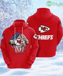 NFL Kansas City Chiefs 3D Hoodie All Over Print Celebrate Your Team In Style Product Photo 1
