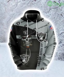NFL Las Vegas Raiders Skull Score Big In Style Hoodie 3D All Over Print Product Photo 1