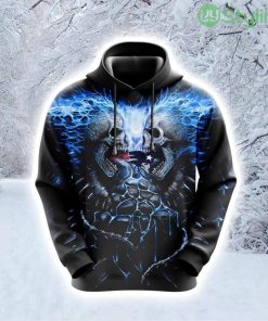 NFL New England Patriots Skull Unleash Your Fandom Hoodie 3D All Over Print Product Photo 1