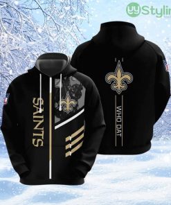 NFL New Orleans Saints 3D Hoodie All Over Print Perfect Fan Gear For Football Season Product Photo 1
