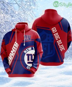 NFL New York Giants 3D Hoodie All Over Print Score Big With Fashion Product Photo 1