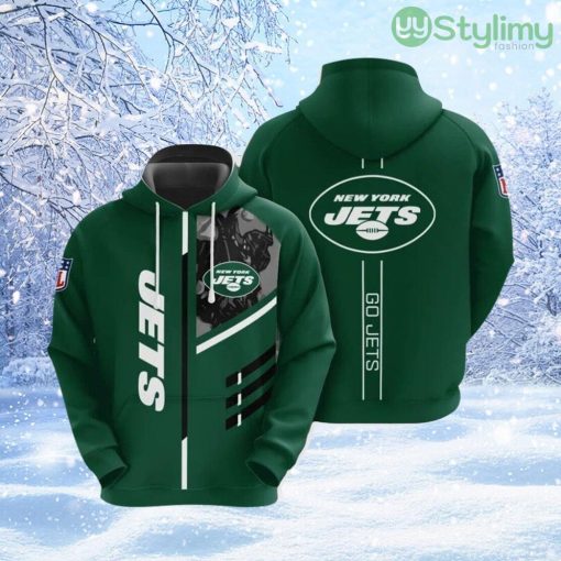 NFL New York Jets 3D Hoodie All Over Print Stay Cozy And Stylish Product Photo 1