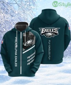 NFL Philadelphia Eagles 3D Hoodie All Over Print Perfect Fan Gear For Football Season Product Photo 1