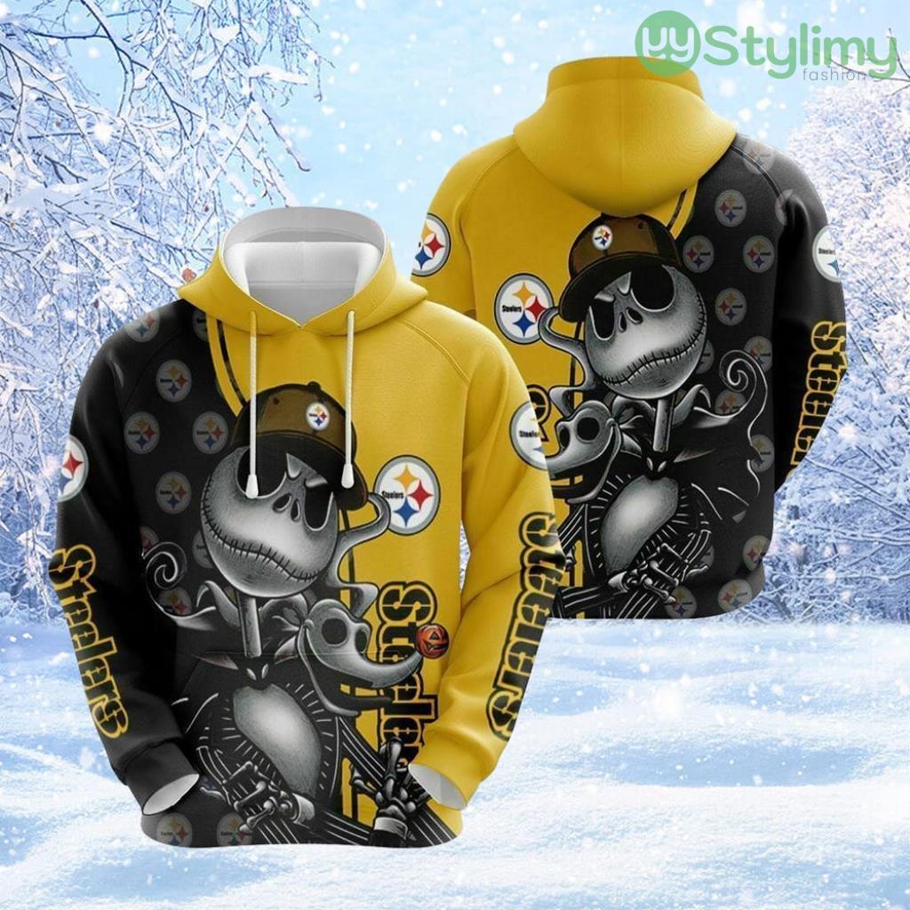 NFL Pittsburgh Steelers Jack Skellington Perfect Fan Gear 3D Hoodie All Over Print For Football Season 1 NFL Pittsburgh Steelers Jack Skellington Perfect Fan Gear 3D Hoodie All Over Print For Football Season Product Photo 1