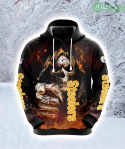 NFL Pittsburgh Steelers Skull Champion Your Team Hoodie 3D All Over Print Product Photo 1
