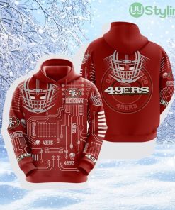 NFL San Francisco 49ers 3D Hoodie All Over Print Elevate Your Game Day Look Product Photo 1