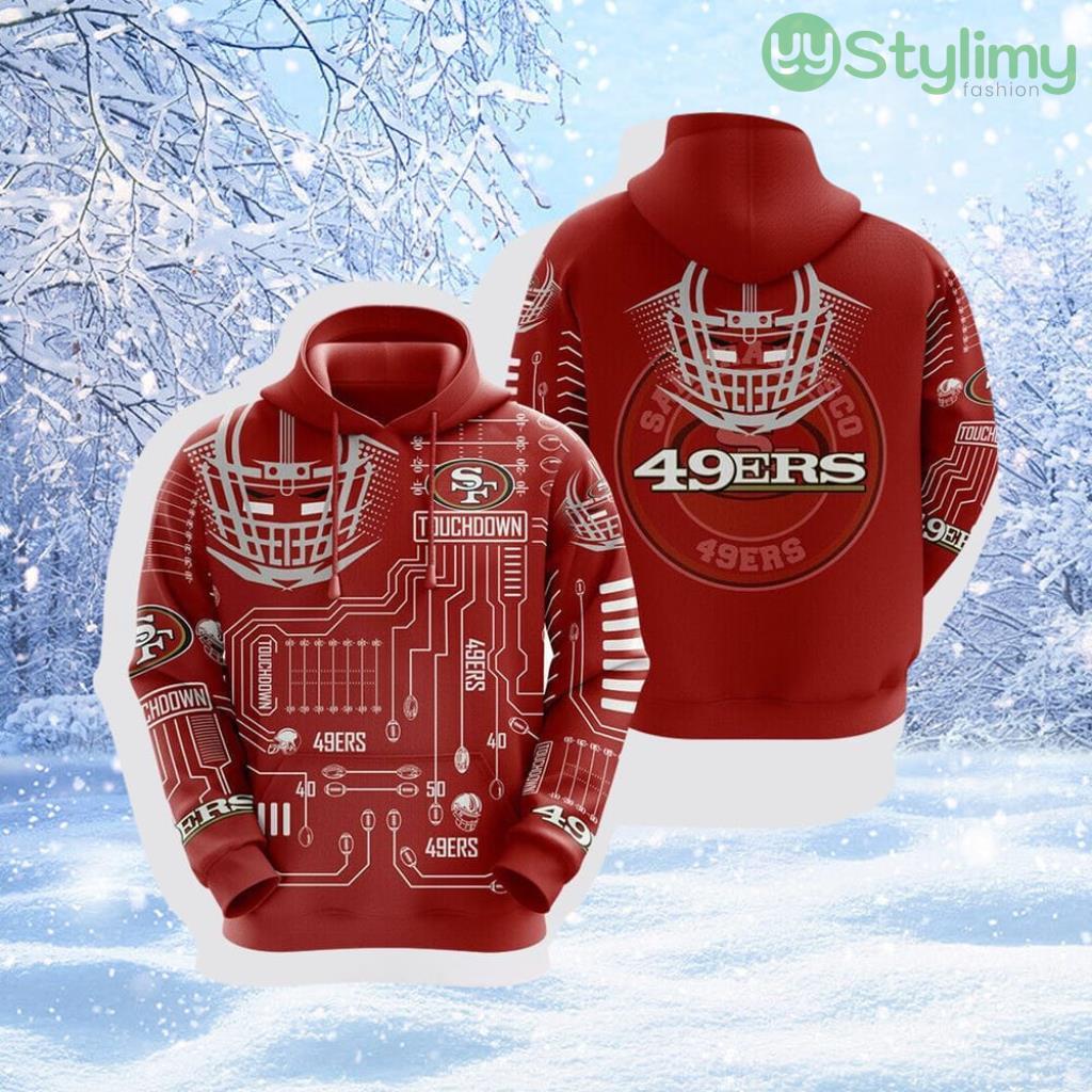 NFL San Francisco 49ers 3D Hoodie All Over Print Elevate Your Game Day Look 6 NFL San Francisco 49ers 3D Hoodie All Over Print Elevate Your Game Day Look Product Photo 1