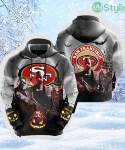 NFL San Francisco 49ers Halloween Horror Night Celebrate Your Team In Style 3D Hoodie All Over Print Product Photo 1
