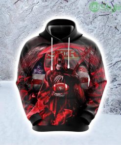 NFL San Francisco 49ers Skull Up For Victory Hoodie 3D All Over Print Product Photo 1