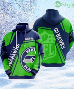 NFL Seattle Seahawks 3D Hoodie All Over Print Stay Cozy And Stylish Product Photo 1