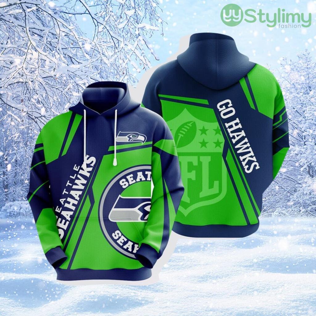 NFL Seattle Seahawks 3D Hoodie All Over Print Stay Cozy And Stylish 6 NFL Seattle Seahawks 3D Hoodie All Over Print Stay Cozy And Stylish Product Photo 1