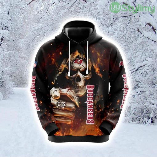 NFL Tampa Bay Buccaneers Skull Score Big In Style Hoodie 3D All Over Print Product Photo 1