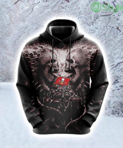 NFL Tampa Bay Buccaneers Skull Unleash Your Fandom Hoodie 3D All Over Print Product Photo 1