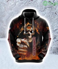 NFL Washington Commanders Skull Champion Your Team Hoodie 3D All Over Print Product Photo 1