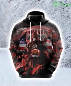 NFL Washington Commanders Skull Score Big In Style Hoodie 3D All Over Print Product Photo 1
