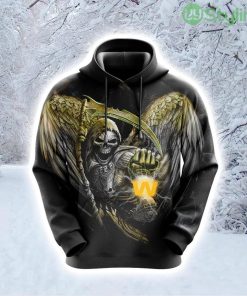 NFL Washington Commanders Skull Up For Victory Hoodie 3D All Over Print Product Photo 1