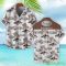 Pagani Brown Coconut Tree Pattern 3D Hawaiian Shirt And Shorts Product Photo 2
