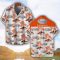 Pagani Orange Coconut Pattern Combo 3D Hawaiian Shirt And Shorts Product Photo 2
