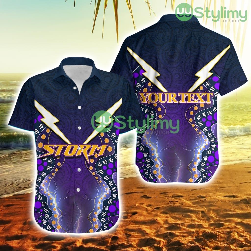 Personalised Melbourne Storm Hawaiian Shirt Aboriginal Circles Patterns Trending Summer 2 Personalised Melbourne Storm Hawaiian Shirt Aboriginal Circles Patterns Trending Summer Product Photo 1