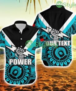 Personalised Naidoc Port Adelaide Hawaiian Shirt Naidoc Patterns Trending Summer Product Photo 1