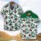 Plymouth Green Coconut Pattern Combo 3D Hawaiian Shirt And Shorts Product Photo 2