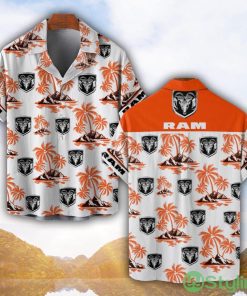 Ram Truck Orange Coconut Pattern Combo 3D Hawaiian Shirt And Shorts Product Photo 1