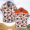 Scania Orange Coconut Pattern Combo 3D Hawaiian Shirt And Shorts Product Photo 2