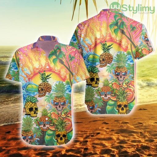 Skull Pineapple Art Hawaiian Shirt Product Photo 1