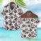 Steyr Brown Coconut Tree Pattern 3D Hawaiian Shirt And Shorts Product Photo 2