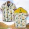 Tafe Yellow Coconut Pattern Combo 3D Hawaiian Shirt And Shorts Product Photo 2