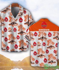 Ursus Orange Coconut Pattern Combo 3D Hawaiian Shirt And Shorts Product Photo 1